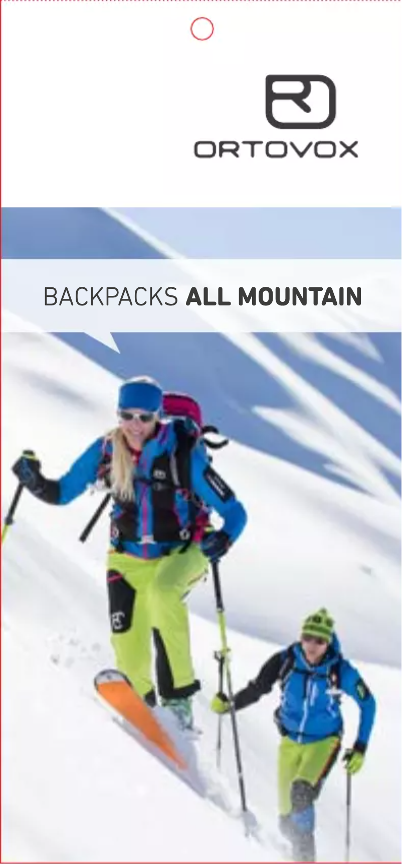 Page 1 de la notice Manuel utilisateur Ortovox Cross Rider 20