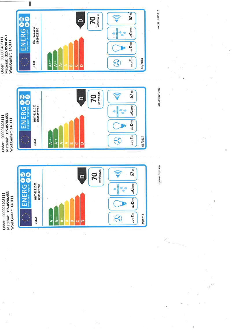 Image de la première page du manuel de l'appareil HNT61210X