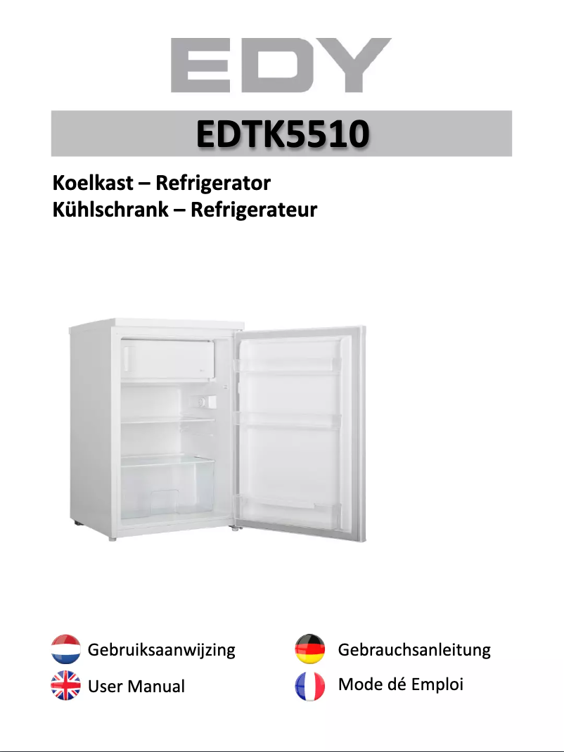 Page 1 de la notice Manuel utilisateur Edy EDTK5510