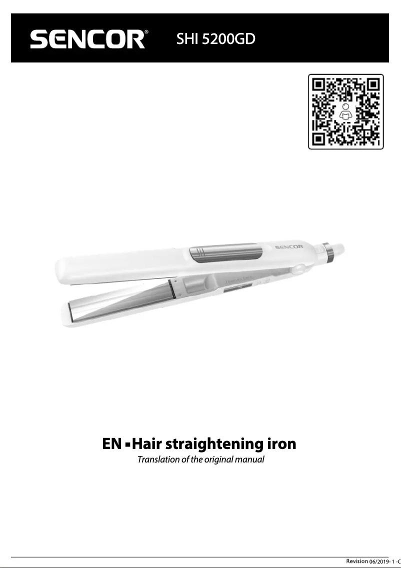 Page n°1 - Manuel utilisateur Sencor SHI 5200GD