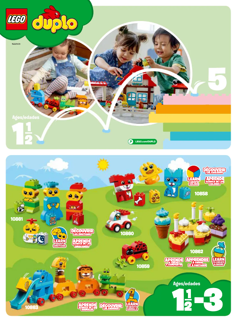 Page 1 de la notice Manuel utilisateur Lego Duplo 30326