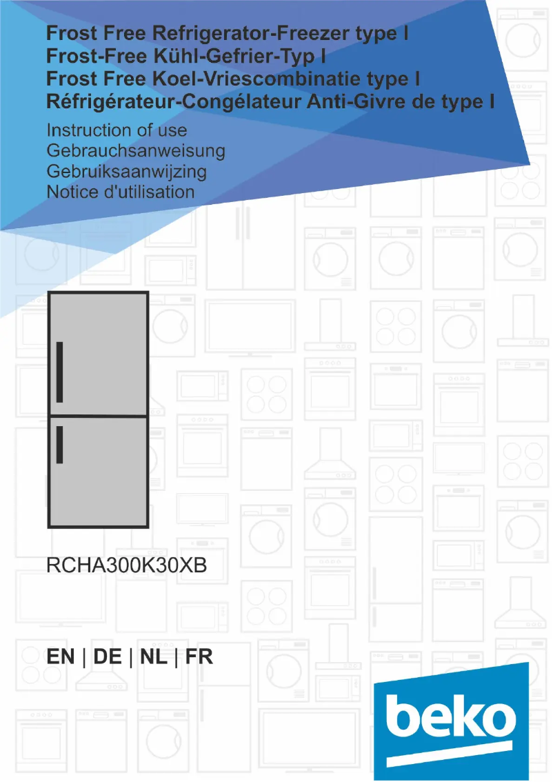 Page n°1 - Manuel utilisateur Beko RCHA300K30XB