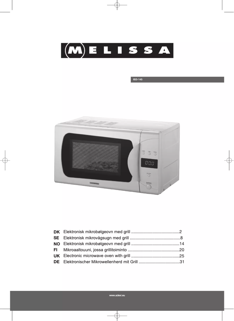 Página 1 del manual Manual de usuario Melissa 653-145