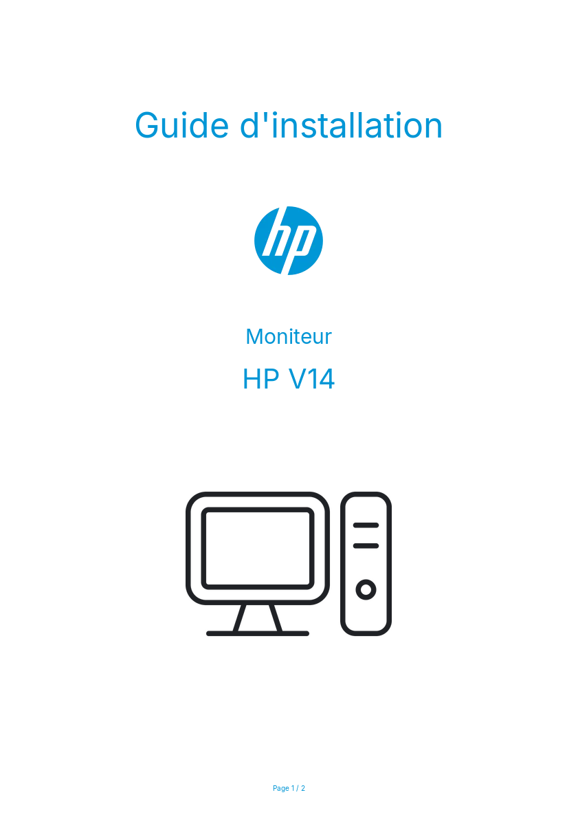 Image de la première page du manuel de l'appareil V14
