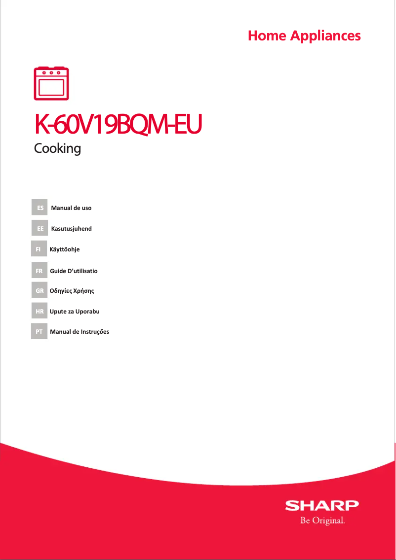 Image de la première page du manuel de l'appareil K-60V19IQM-EU