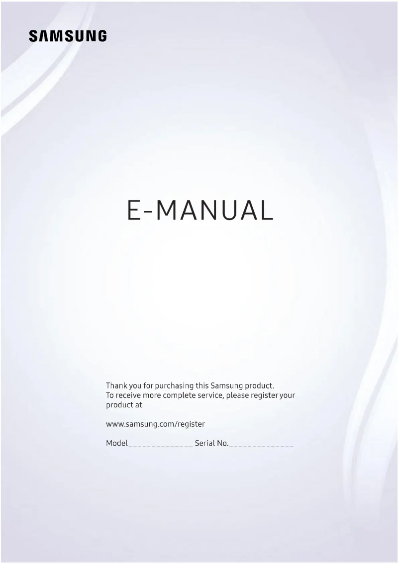 Image de la première page du manuel de l'appareil UE75MU7000