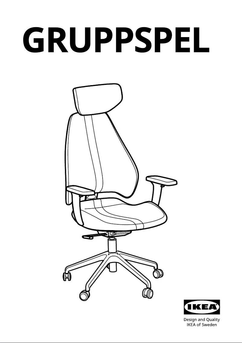 Page 1 de la notice Manuel utilisateur Ikea GRUPPSPEL 204.983.86