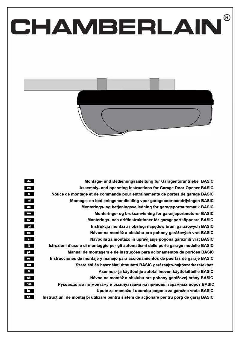 Page 1 de la notice Manuel utilisateur Chamberlain ML510EV