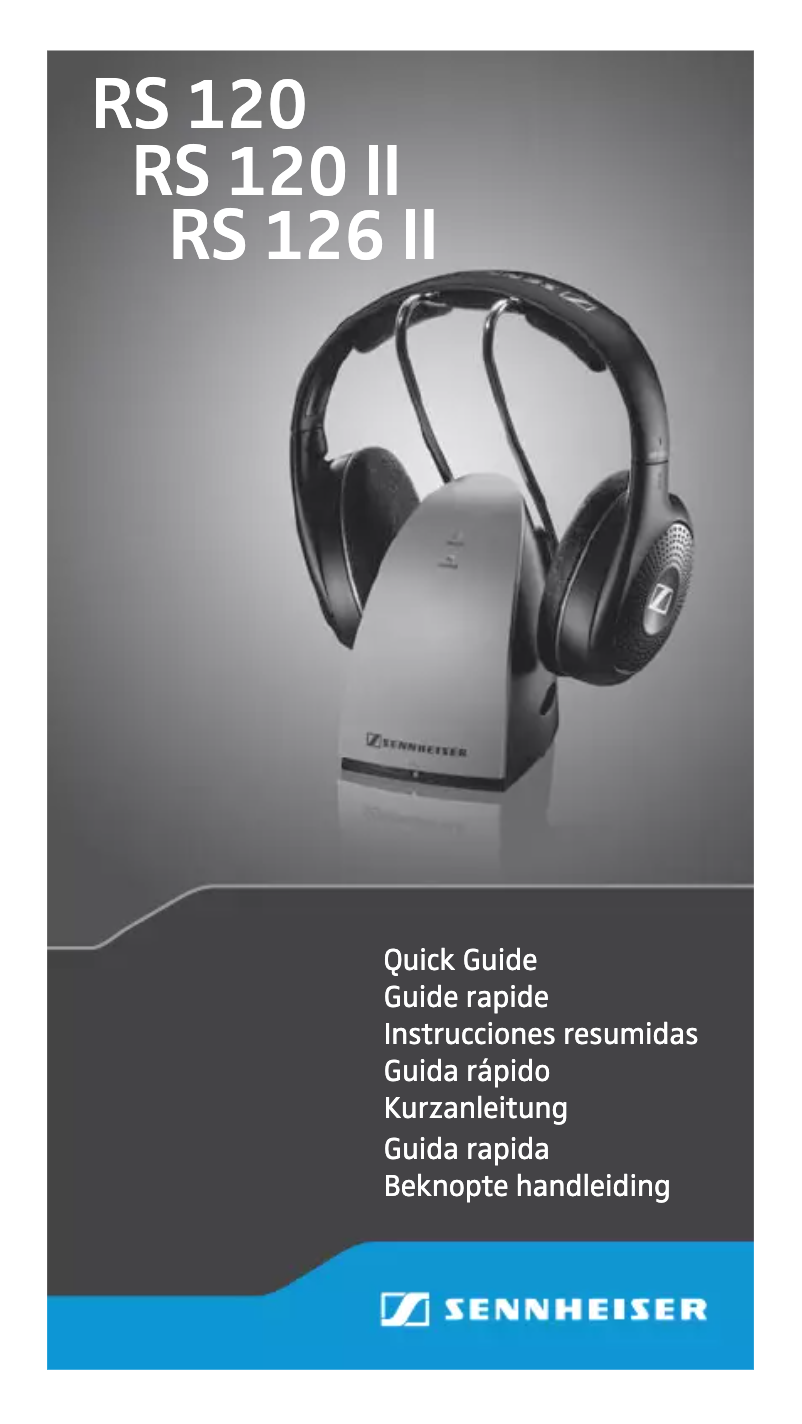 Page n°1 - Manuel utilisateur Sennheiser RS 127