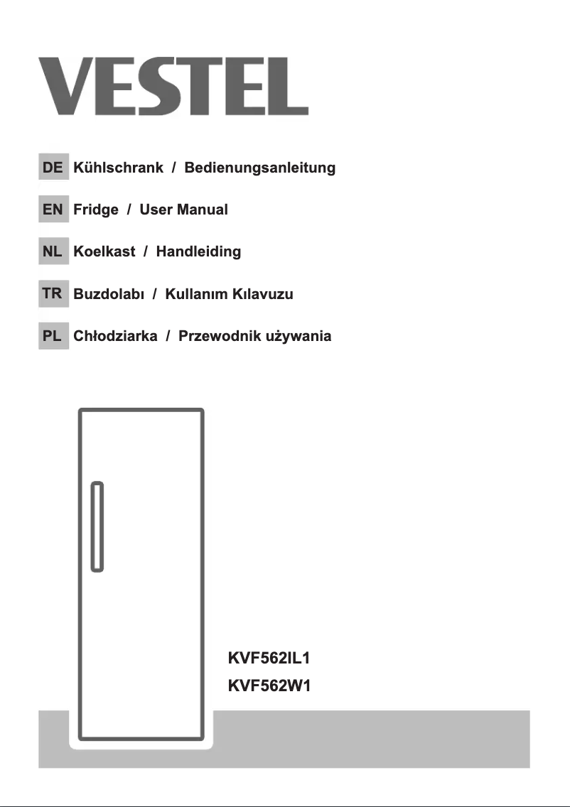 Page 1 de la notice Manuel utilisateur Vestel KVF562W1