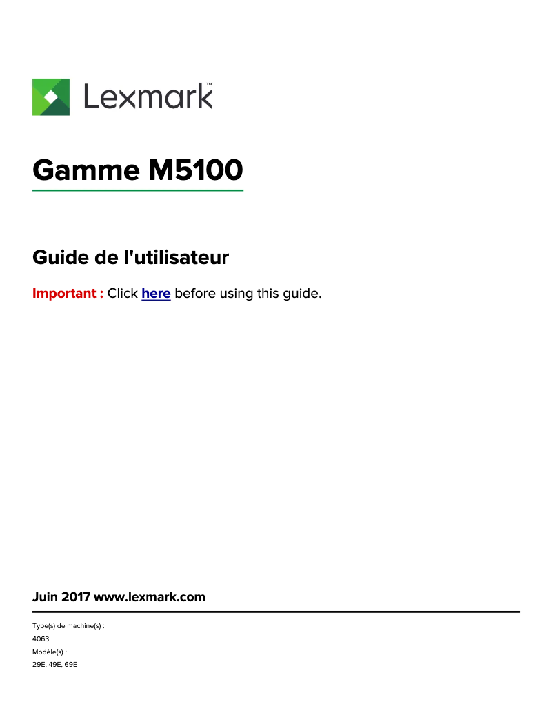 Image de la première page du manuel de l'appareil M5163