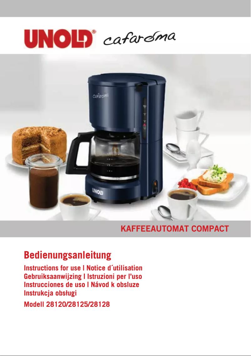 Page n°1 - Manuel utilisateur Unold Compact 28128