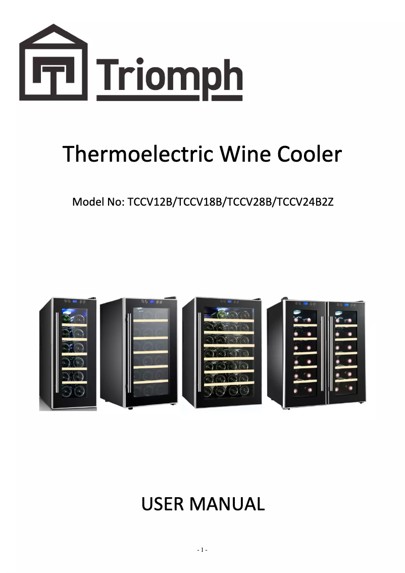 Page 1 de la notice Manuel utilisateur Triomph TCCV28B