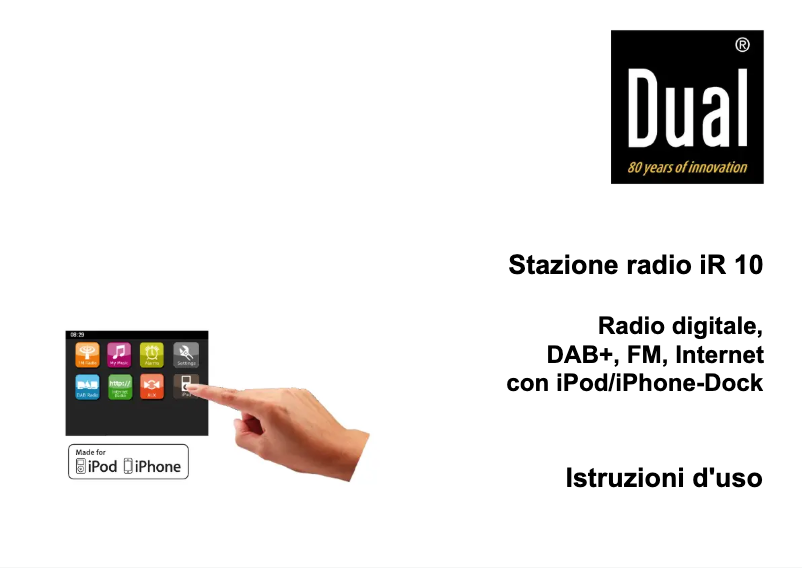 Image de la première page du manuel de l'appareil iR 10