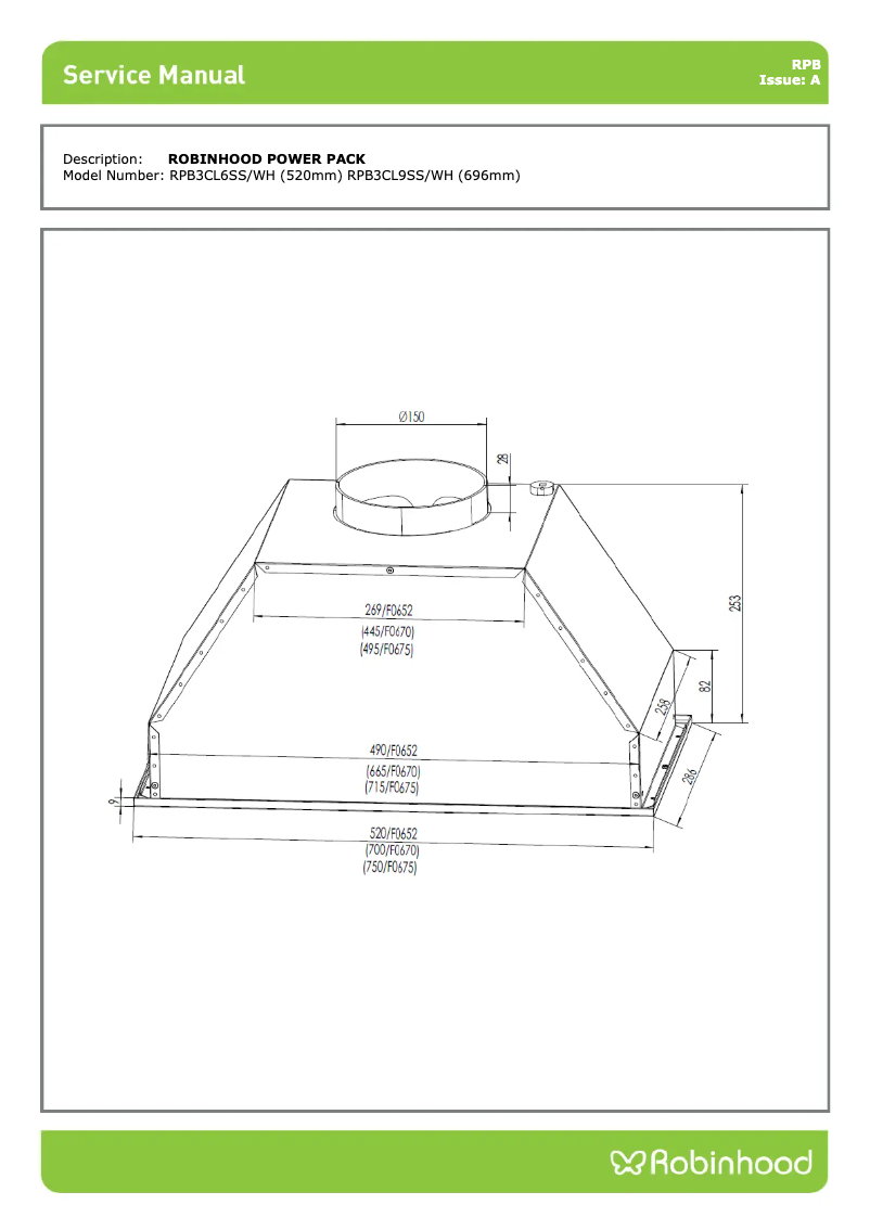 Page n°1 - Manuel utilisateur Robinhood RPB 520 Powerpack