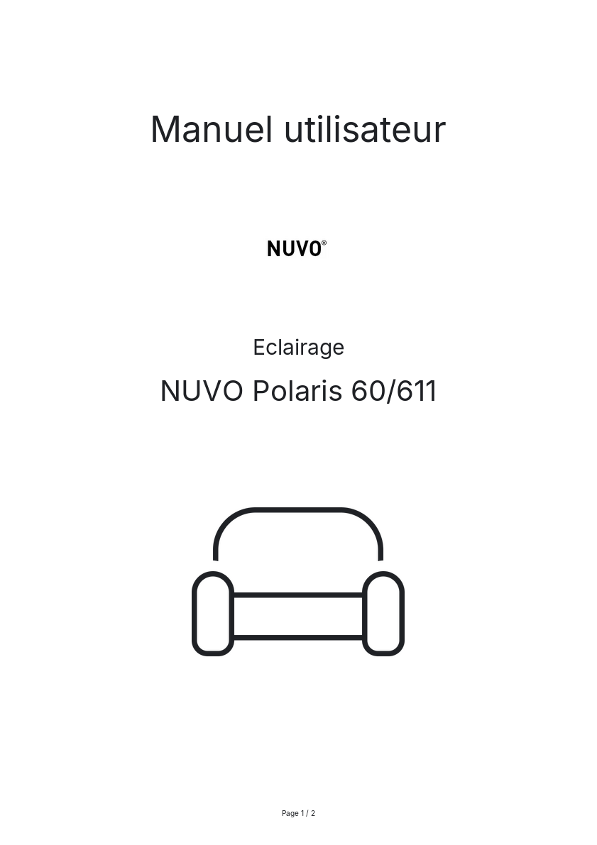 Image de la première page du manuel de l'appareil Polaris 60/611