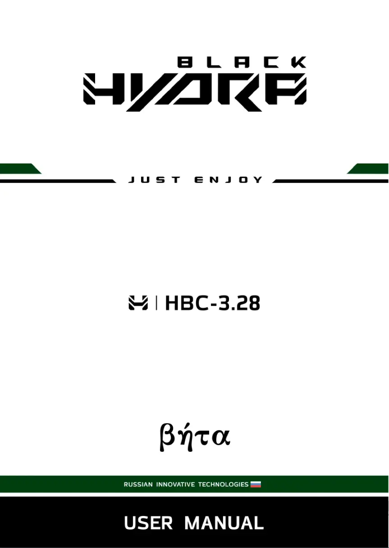Page 1 de la notice Manuel utilisateur Deaf Bonce Black Hydra HBC-3.28