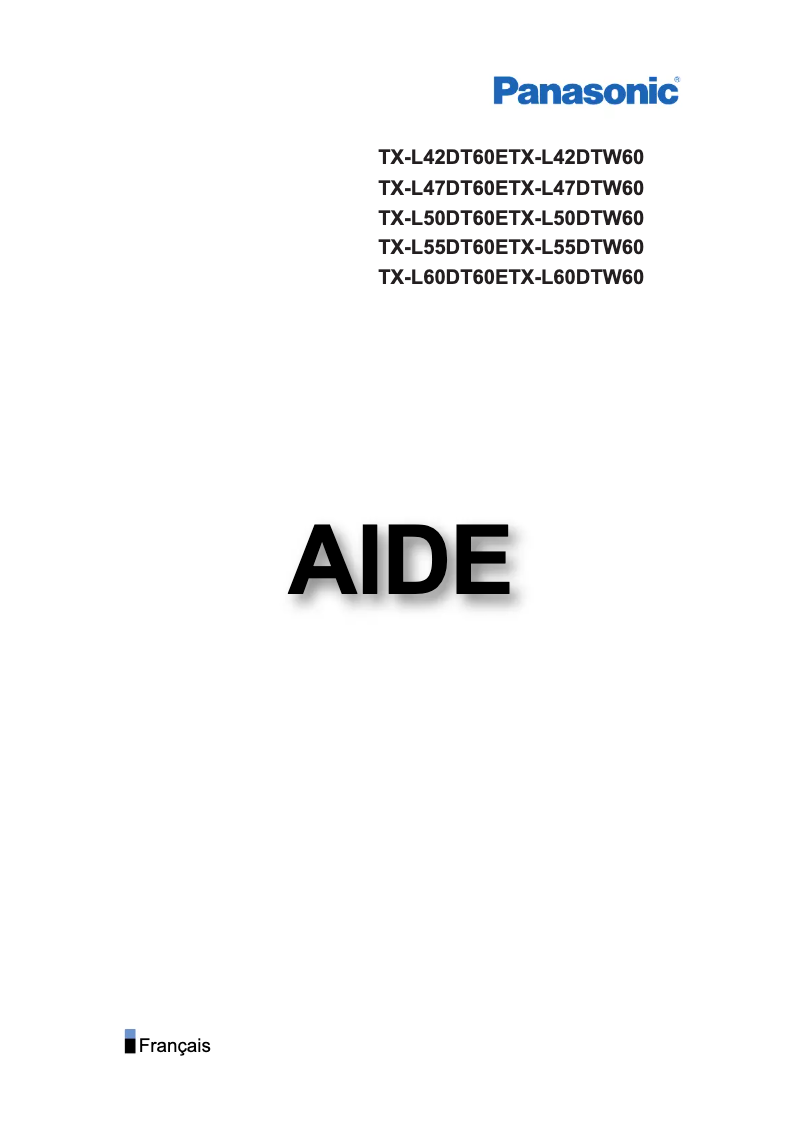 Imagen de la primera página del manual del dispositivo TX-L42DT60