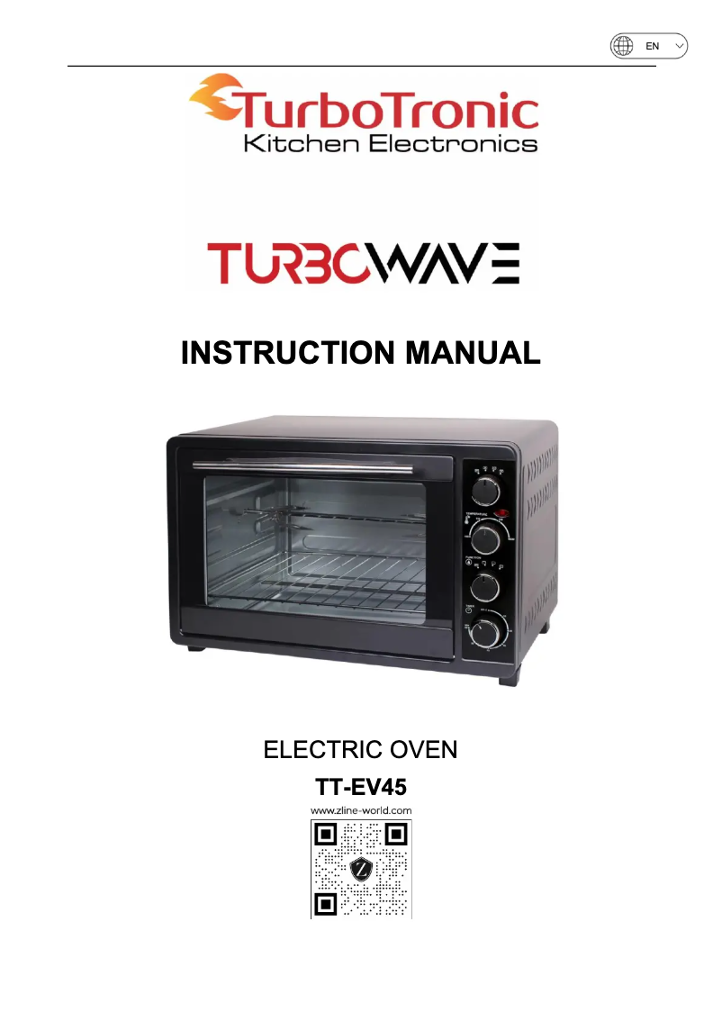 Page n°1 - Manuel utilisateur TurboTronic TurboWave TT-EV45