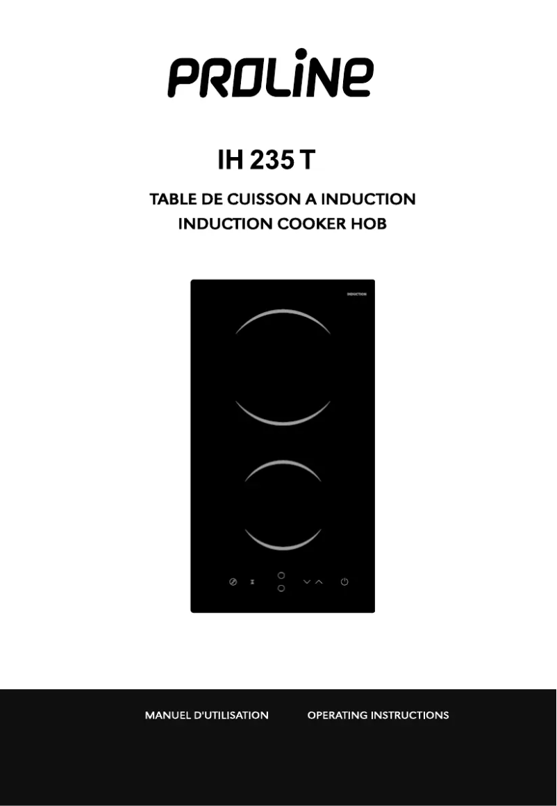 Page 1 de la notice Manuel utilisateur Proline IH235T