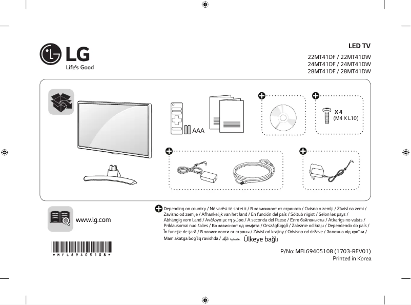 Página 1 del manual Manual de usuario LG 28MT41DF