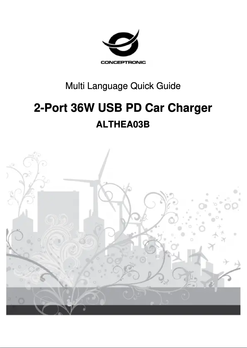 Page n°1 - Manuel utilisateur Conceptronic ALTHEA03B