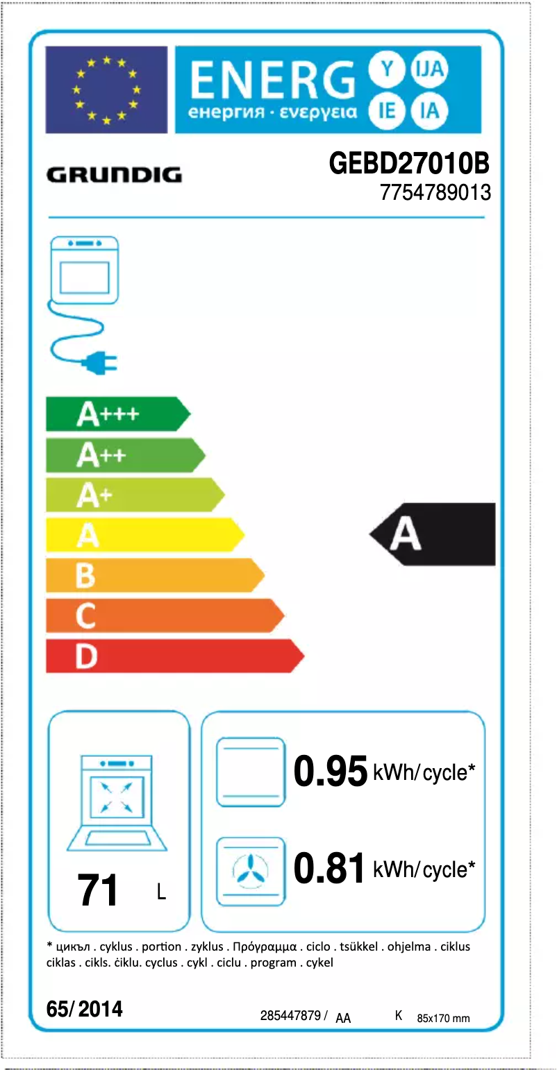 Page n°1 - Manuel utilisateur Grundig GEBD27010B