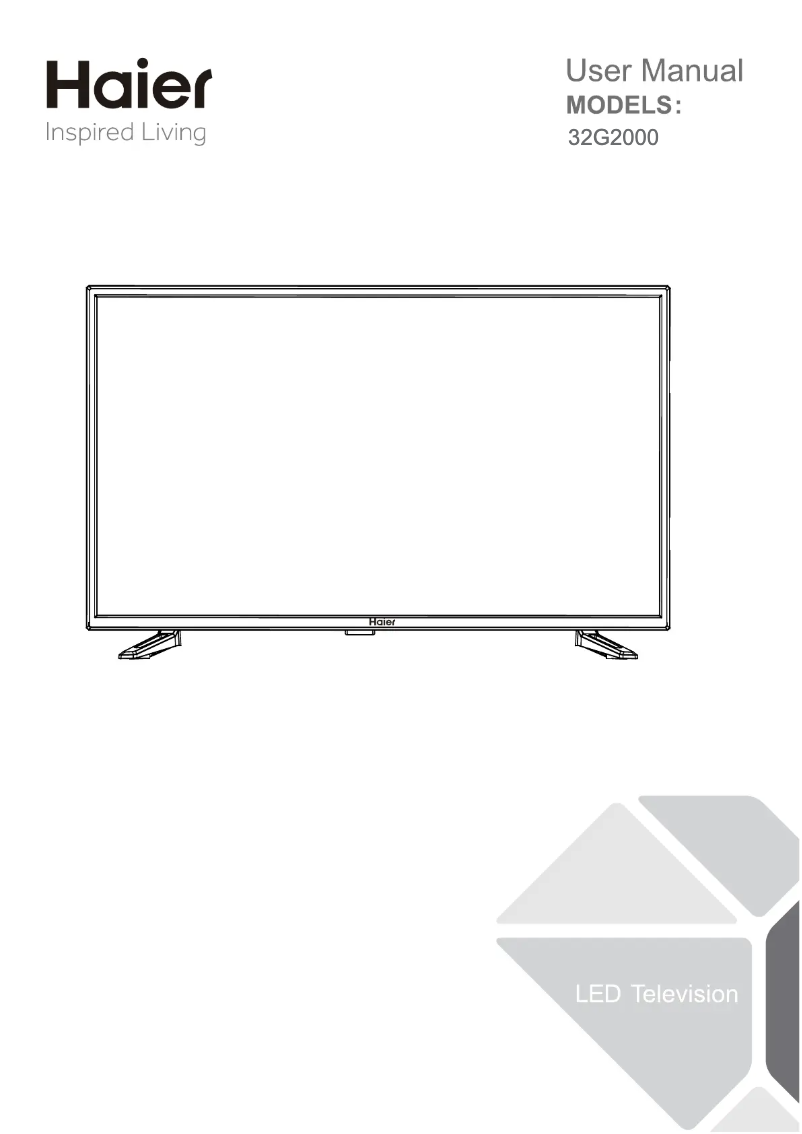 Page 1 de la notice Manuel utilisateur Haier 32G2000M