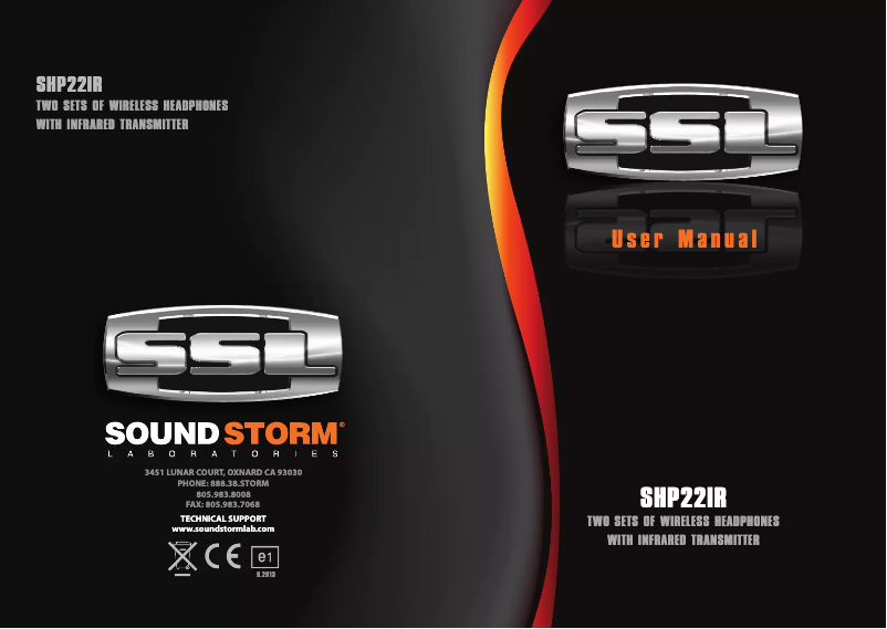 Image de la première page du manuel de l'appareil SHP22IR