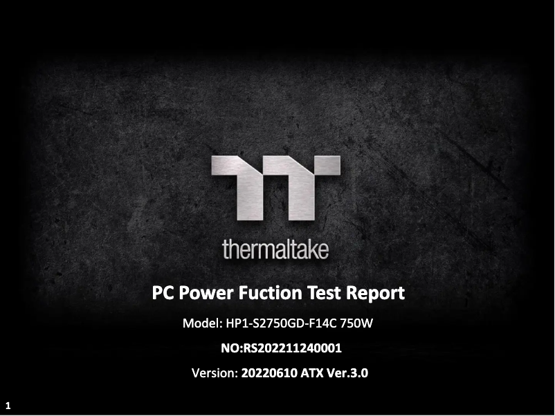 Page 1 de la notice Guide de démarrage rapide Thermaltake Toughpower GF3