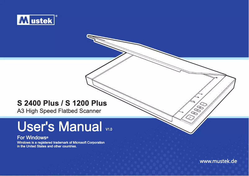 Image de la première page du manuel de l'appareil S 2400 Plus