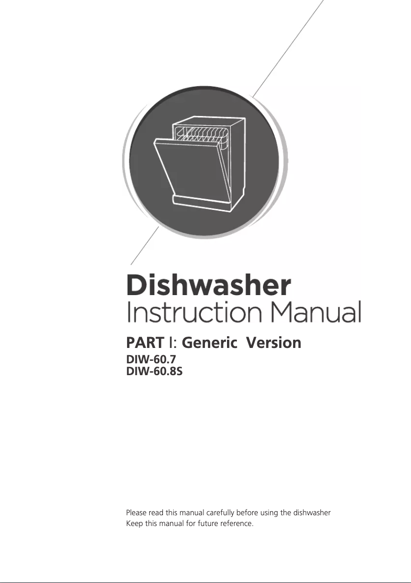 Image de la première page du manuel de l'appareil DIW-60.7