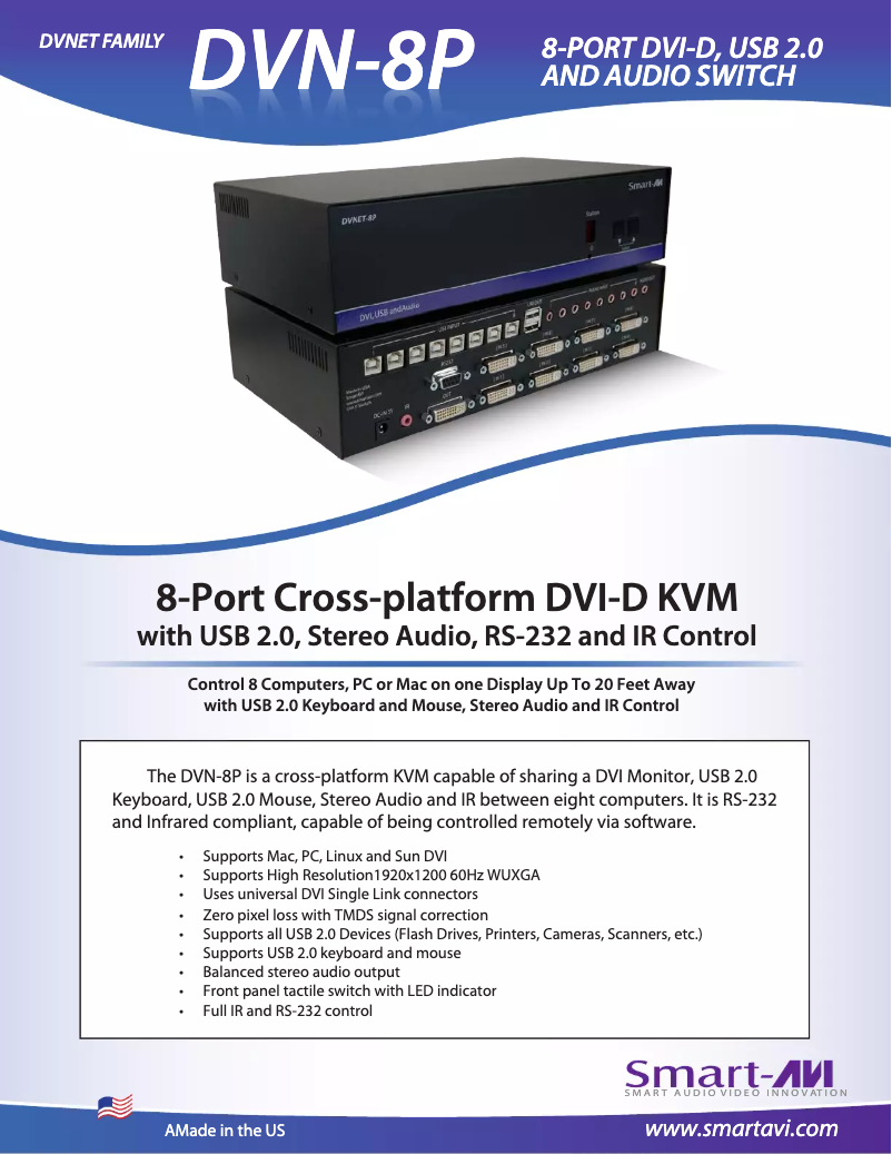 Image de la première page du manuel de l'appareil DVN-8P