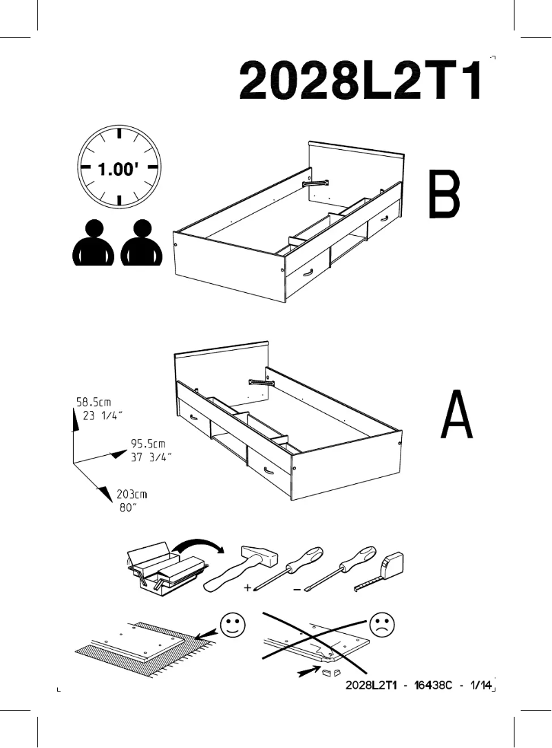 Page n°1 - Manuel utilisateur Parisot Alpha 2028L2T1