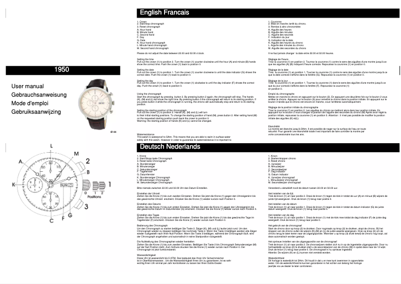 Page 1 de la notice Manuel utilisateur Davis 1950