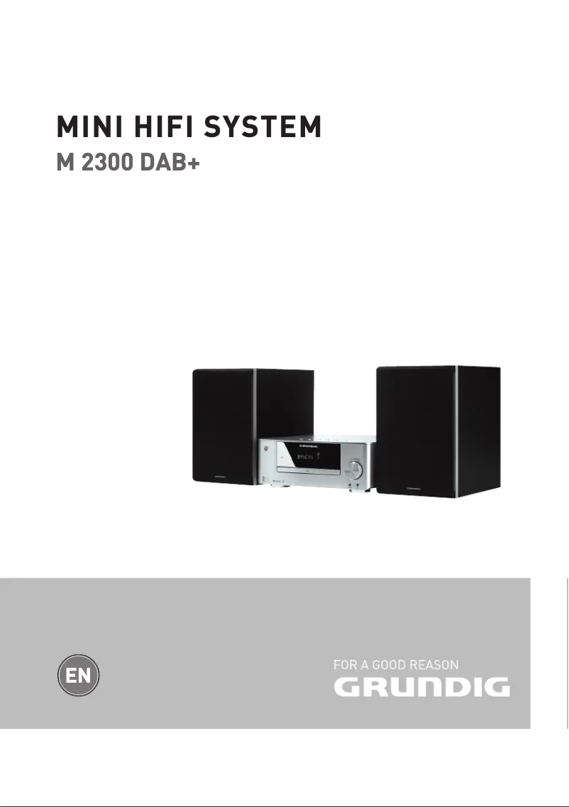 Page 1 de la notice Manuel utilisateur Grundig M 2300 DAB+ NFC