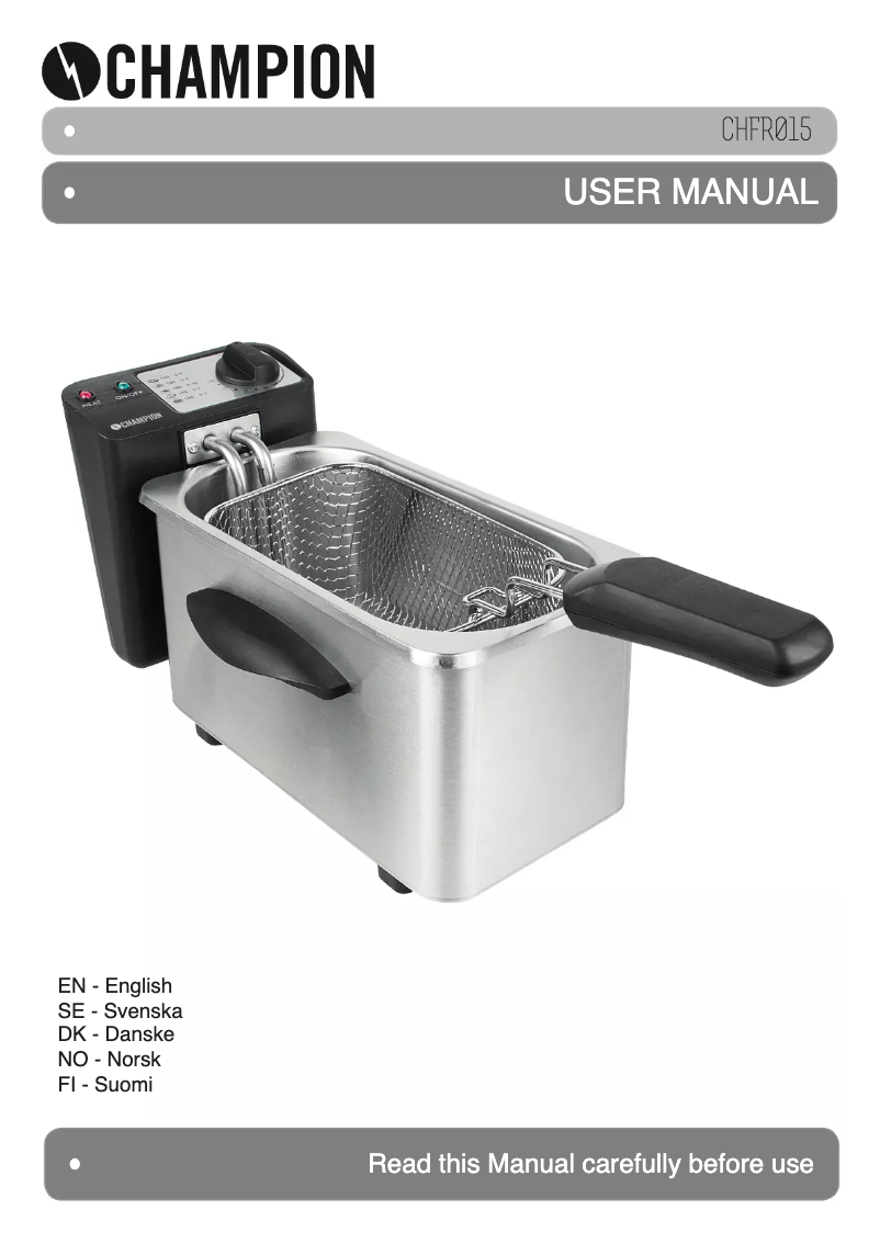 Page 1 de la notice Manuel utilisateur Champion CHFR015