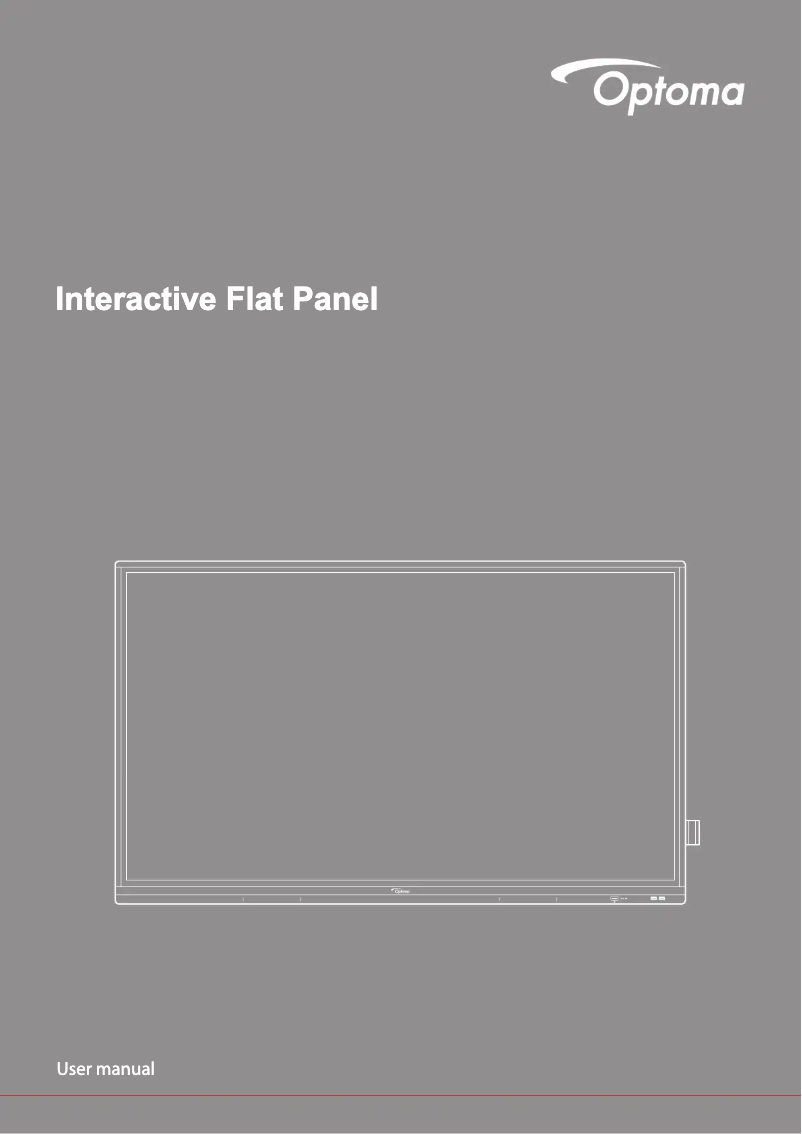 Page 1 de la notice Manuel utilisateur Optoma 5752RK