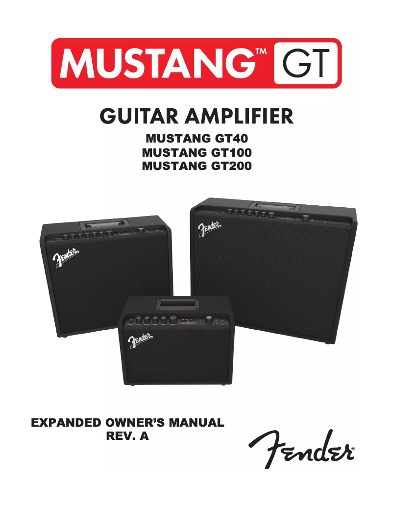 Página 1 del manual Manual de usuario Fender Mustang GT200