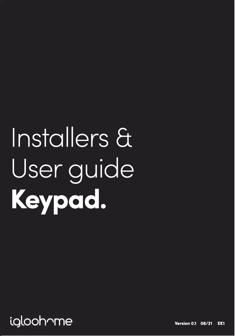 Página 1 del manual Manual de usuario igloohome Keypad