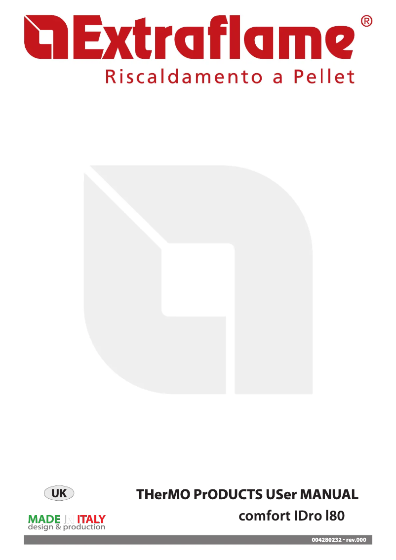 Page n°1 - Manuel utilisateur La Nordica Comfort Idro L80