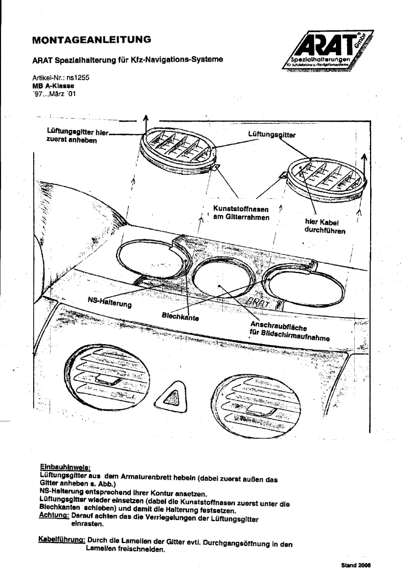 Image de la première page du manuel de l'appareil NS1255