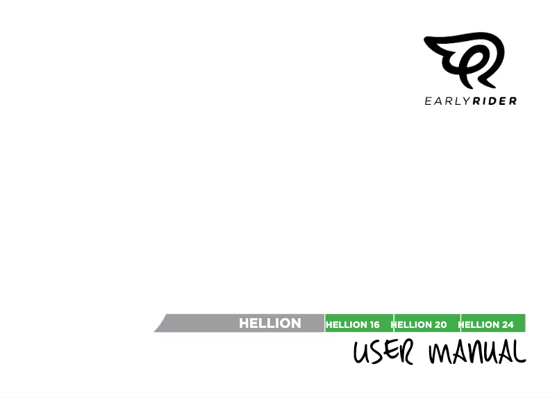 Image de la première page du manuel de l'appareil HELLION 16
