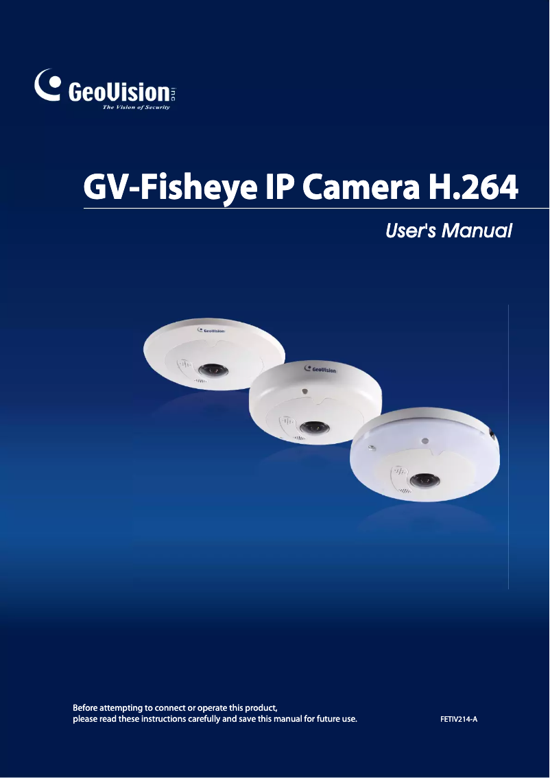 Page 1 de la notice Manuel utilisateur Geovision GV-FE3403