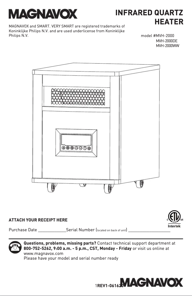 Page 1 de la notice Manuel utilisateur Magnavox MH-2000WW