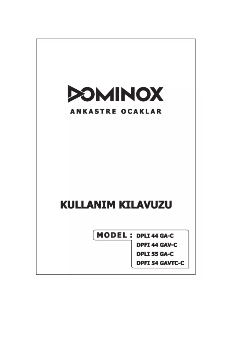 Page 1 de la notice Manuel utilisateur Dominox DPFI 5 5 GA C