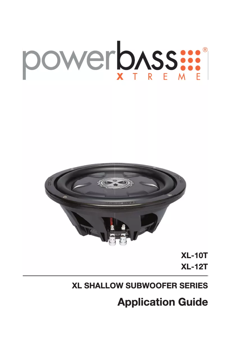 Page n°1 - Manuel utilisateur PowerBass XL-10T