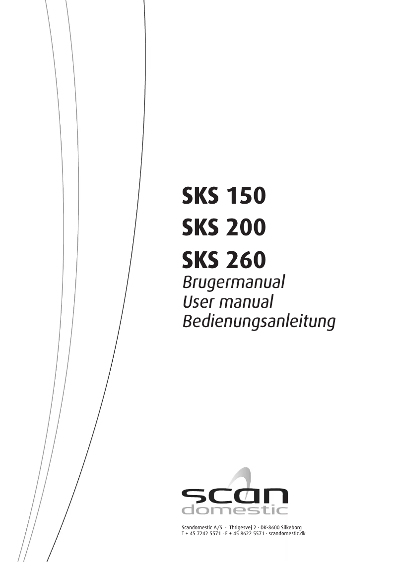 Image de la première page du manuel de l'appareil SKS 260