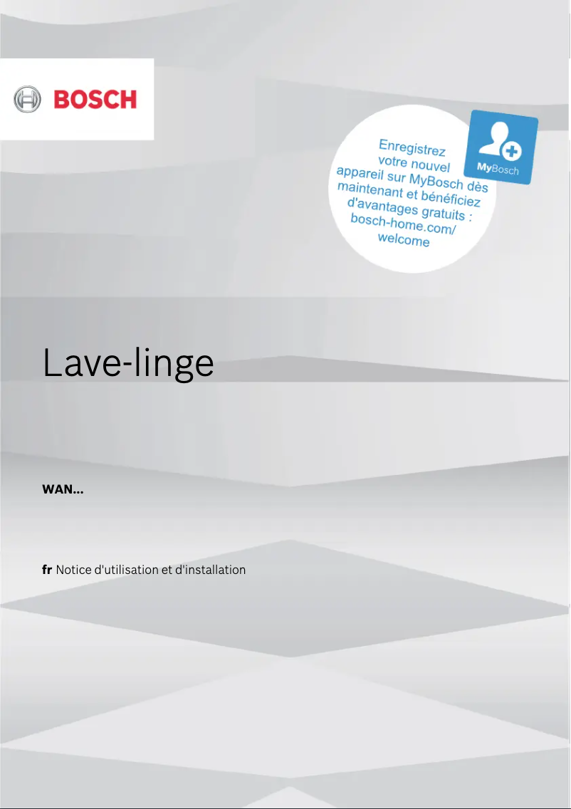 Página 1 del manual Manual de usuario Bosch Serie 4 WAN28107FF