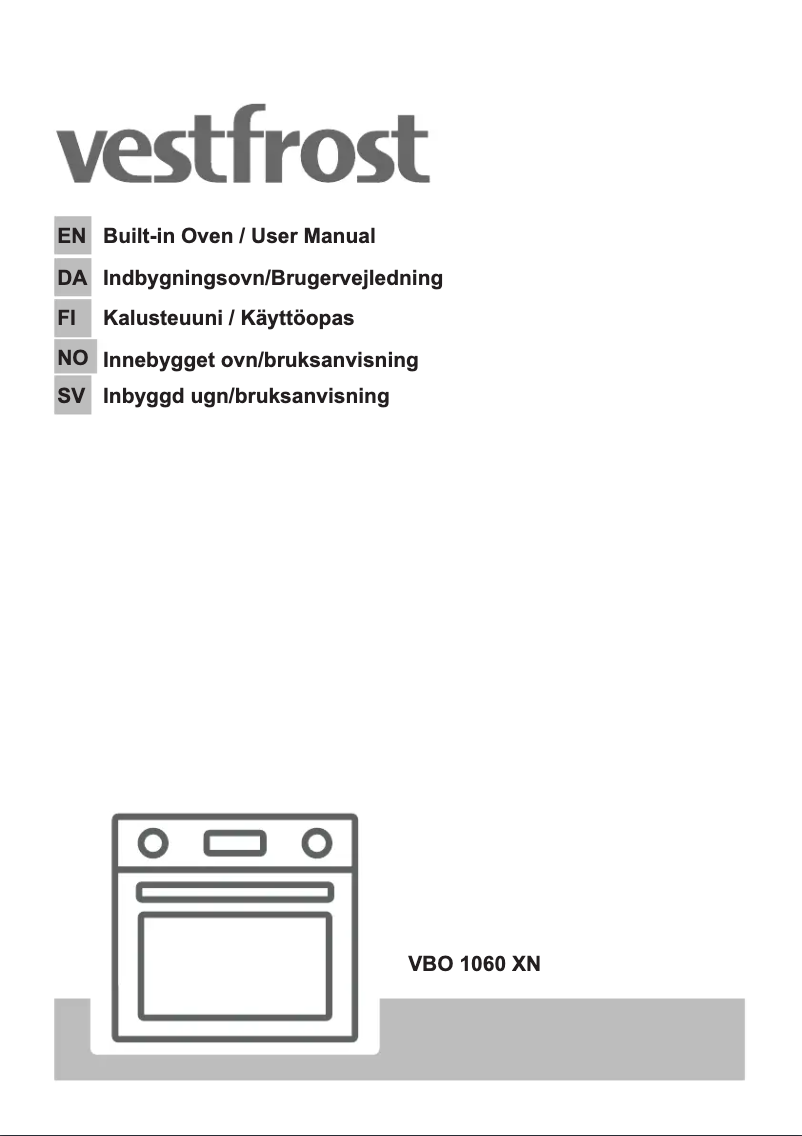 Page n°1 - Manuel utilisateur Vestfrost VBO 1060 XN